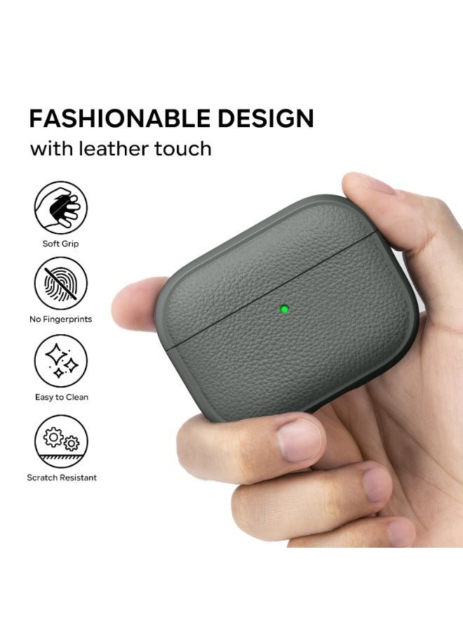 Arabest AirPods Pro 3 Case, Soft TPU Case for Apple AirPods Pro 3 with Hand Strap, Leather Touch Design Airpods Pro 3 Case - Image 3