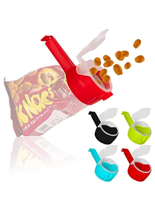 Casa Set Of 4 Shoulder Closing Clips Kitchen Clip Clip For Bags Snack Dispenser Freshness Clip Clip For Bags Clip For Bags Clip For Bags - Image 1