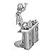 Broadway Gift Broadway Gift Disc Jockey DJ Spinner Silver Tone 6 inch Table Metal Decorative Musician Tabletop Figurine - Image 2