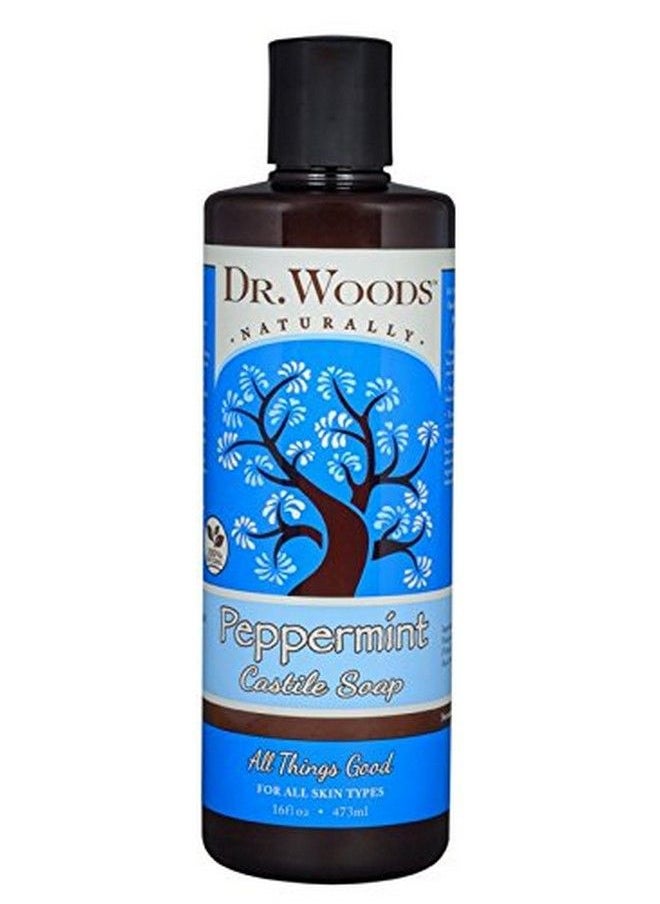 Dr. Woods - Pure Peppermint Liquid Castile Soap 16 Ounce - Image 1