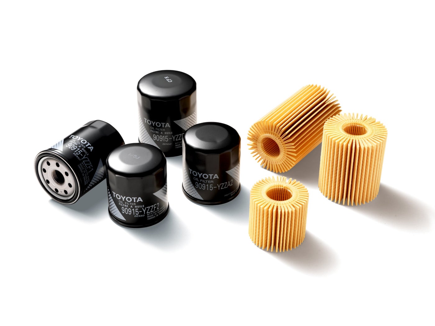 SET OF 3 OEM Toyota Oil Filters 04152-YZZA1 + Genuine Gaskets 90430-12031
