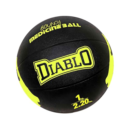 DIABLO 1KG Rubber Medicine Ball with Bounce Effect (1KG, Light Yellow) - Image 1