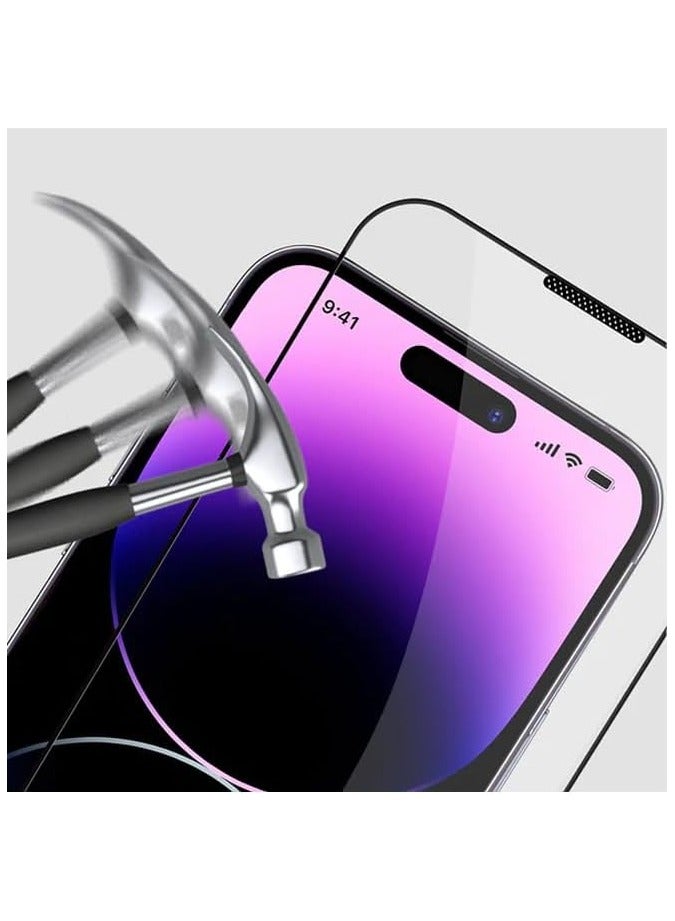 ELTRAZONE Screen Protector Designed For iPhone 15 Pro Max Anti-Scratch Anti-Glare Tempered Glass Clear Edge to Edge Full Coverage Friendly With Smooth Touch Screen Protector For Apple iPhone 15 Pro Max - Image 5