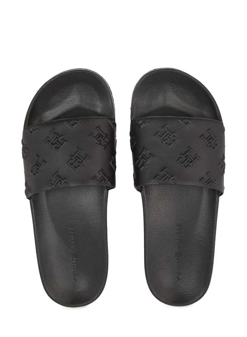 TOMMY HILFIGER Debossed Pool Slides