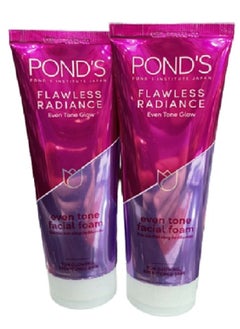 Pond's Flawless Radiance Facial Foam Cleansing and Exfoliating with Niacinamide and Vitamin E, Even-tone Glow, gives Blemish-Free Skin, 100g PACK OF 2  - Image 2