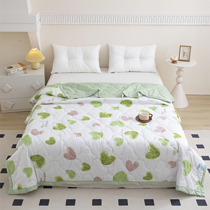 1pc Ultra-Soft Summer Cooling Quilt, Comfortable Air-Conditioned Quilt, Multi-Functional Summer Cooling Quilt, Lightweight Thin Quilt Bedding, Suitable for All Seasons, Skin-Friendly, Breathable, and Durable, Machine Washable - Image 2