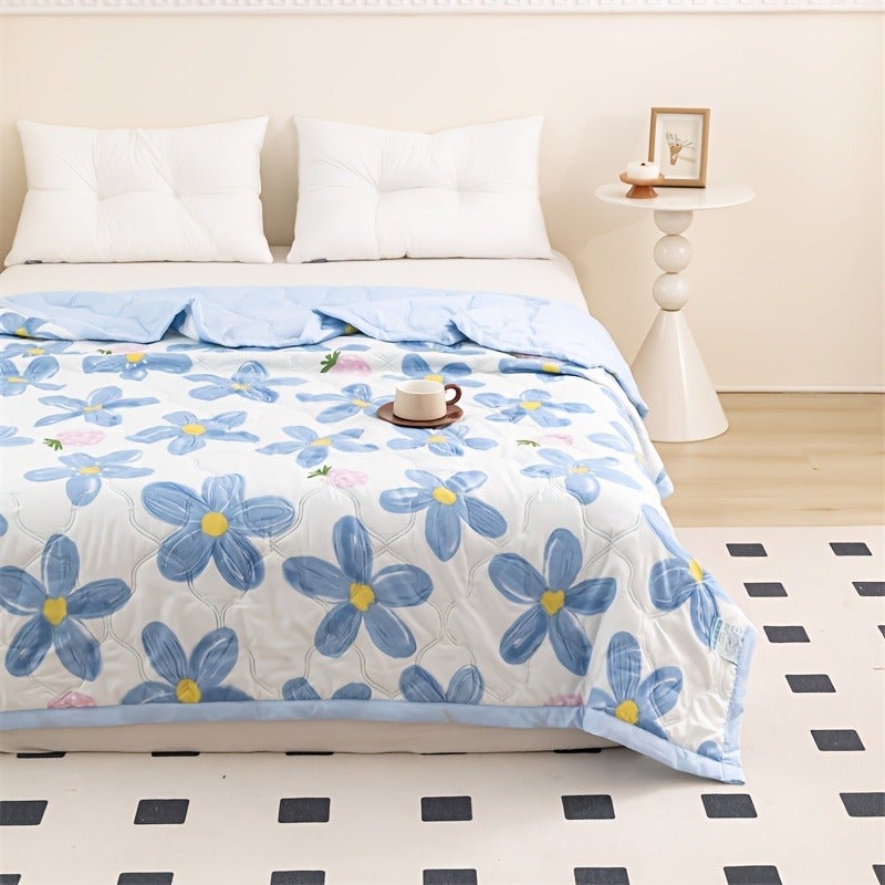 1pc Ultra-Soft Summer Cooling Quilt, Comfortable Air-Conditioned Quilt, Multi-Functional Summer Cooling Quilt, Lightweight Thin Quilt Bedding, Suitable for All Seasons, Skin-Friendly, Breathable, and Durable, Machine Washable - Image 5