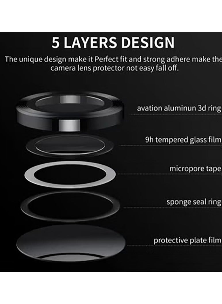 Camera Lens Protector for huawei pura 80 Pro , [1 Step Installation Tray] Tempered Glass Screen Protector Metal Individual Camera Cover Accessories Case Friendly (Sliver)  - Image 4
