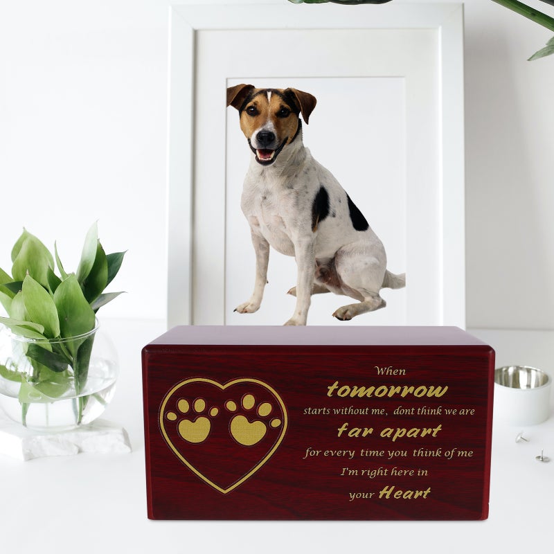 Memorial Keepsake Pet Memorial Remembrance Urn Box Pet Urn - Image 2