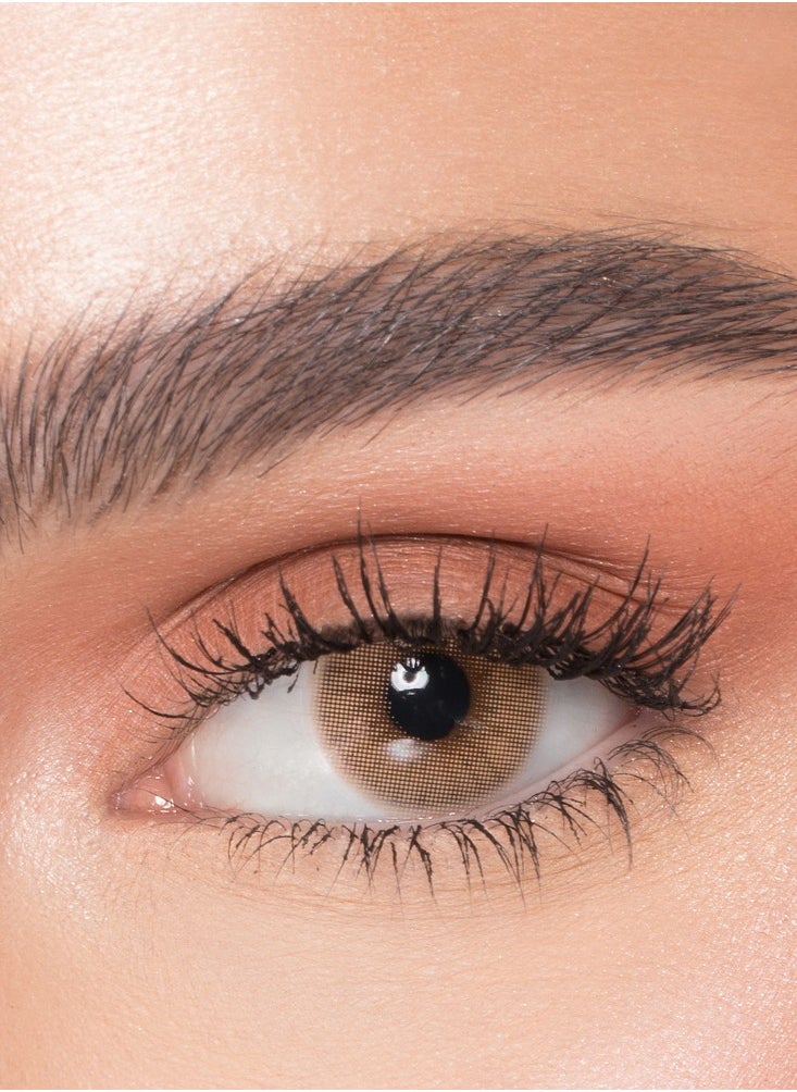NATURÉL Core Maroon lenses A charming look with natural and beautiful colors Monthly use contact lenses, a pair in a box  - Image 1