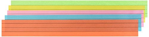 School Smart Ruled Rainbow Sentence Strips, Rainbow ,3 x 24 Inches (Pack of 100) - Image 1