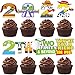 BIGKEOKI Cartoon Story 2nd Birthday Decorations 40ps Blue Sky and White Cloud Cow Birthday Cupcake Toppers for Boys Girls 2nd Bday Cartoon Story Party Supples Decor 2nd birthday - Image 3