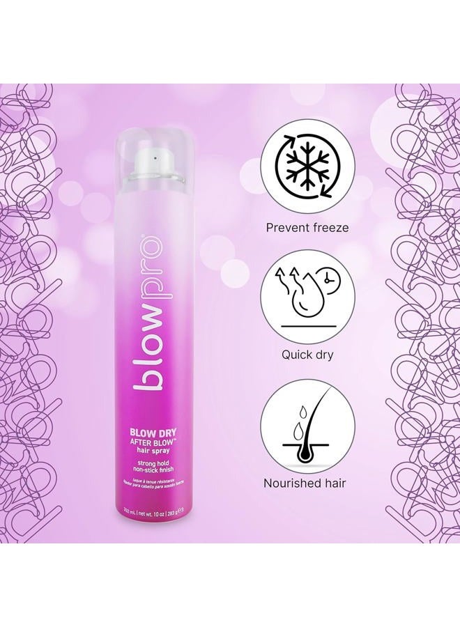 blowpro After Blow Strong Hold Finishing Spray 10oz, Adds Shine, Volume & Frizz Control without Buildup, Soy Protein Helps Strengthen Hair, 100% Keratin Treatment Complaint & Safe for All-Hair Types! - Image 5