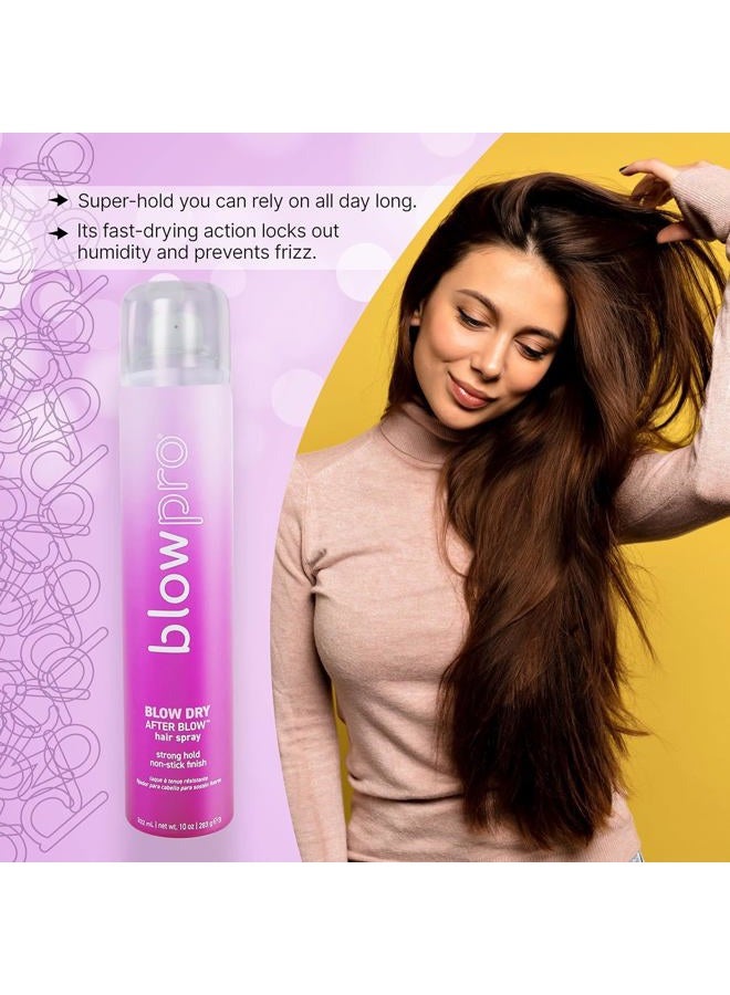 blowpro After Blow Strong Hold Finishing Spray 10oz, Adds Shine, Volume & Frizz Control without Buildup, Soy Protein Helps Strengthen Hair, 100% Keratin Treatment Complaint & Safe for All-Hair Types! - Image 2