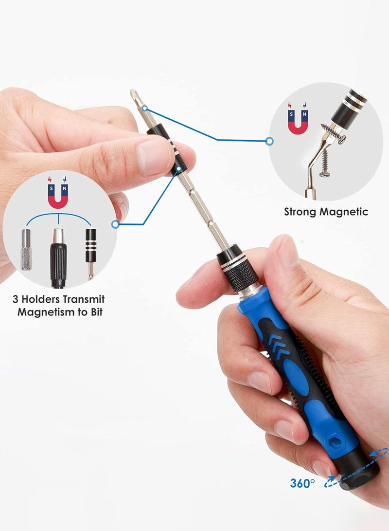Screwdriver Sets 142 Piece Electronics Precision Screwdriver with 120 Magnetic Bits Magnetic Repair Tool Kit for Phone/Laptop/Watch - Image 4