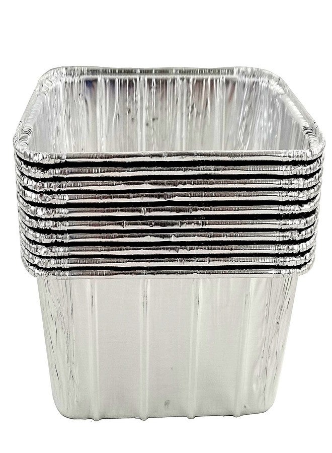 PACTOGO 1.5 lb. Disposable Aluminum Foil Loaf Bread Baking Pan 8" x 4.25" x 2.34" - Made in USA (Pack of 10) - Image 4