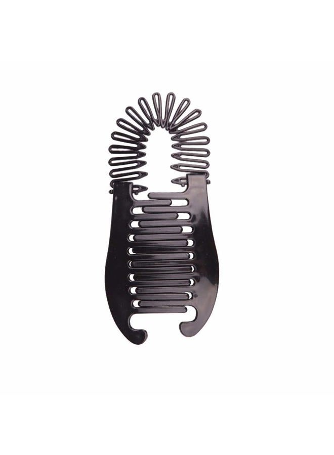 Fodattm Set of 6 Women Lady Stretch Flexible Hair Combs Headband Interlocking Banana Clip Clincher Elongated Ponytail Holder and Full Circle Hair Comb Hair Hoop Hair Clip Spring Head Band with Deep Teeth - Image 4