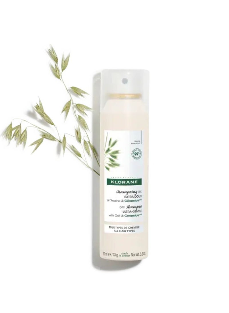 Klorane Oatmeal and Ceramide Dry Shampo for All Hair Types 150ml - Image 2