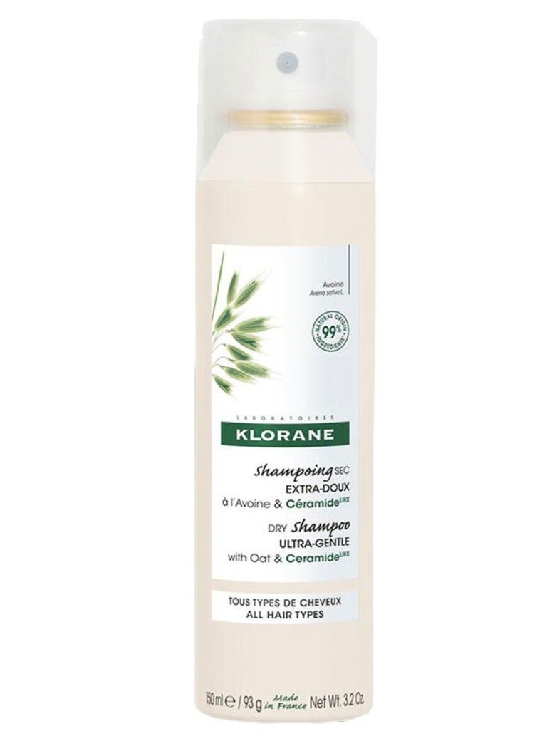 Klorane Oatmeal and Ceramide Dry Shampo for All Hair Types 150ml - Image 1