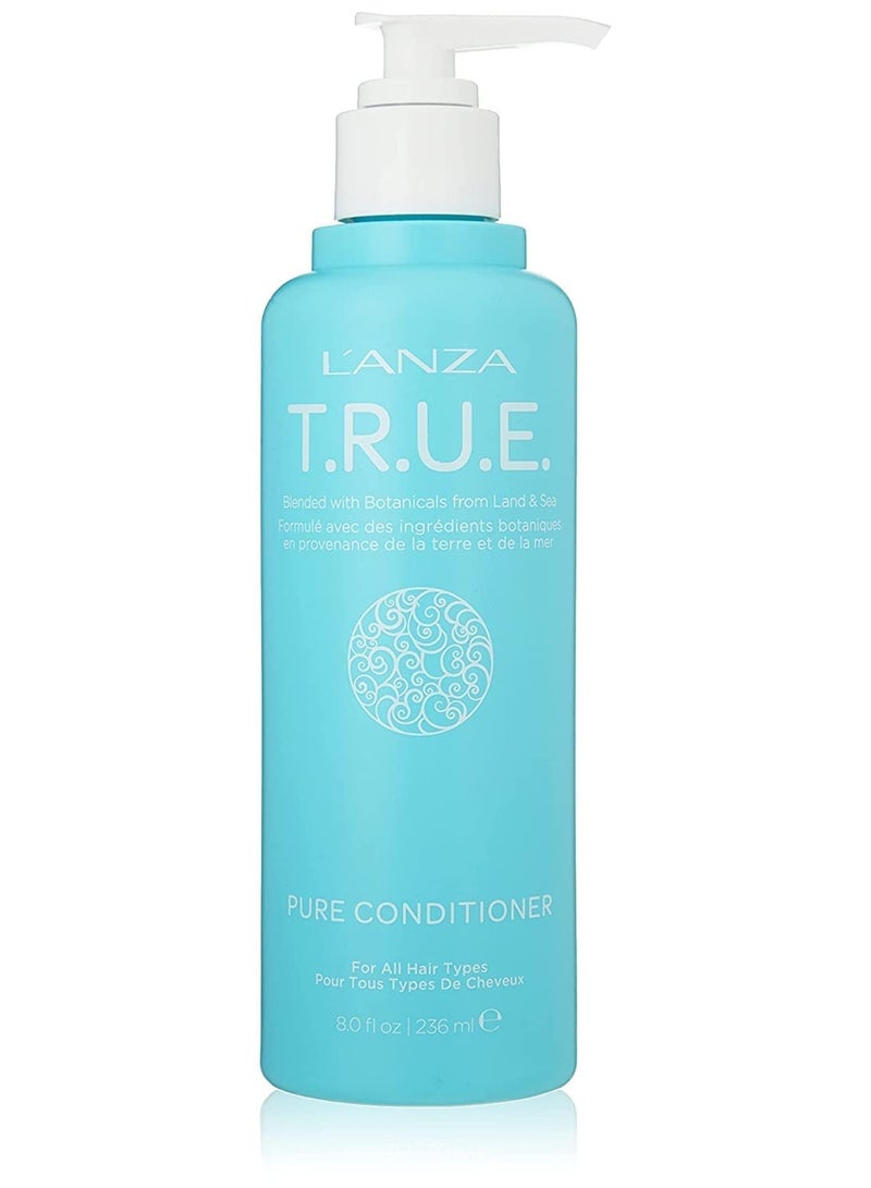 L'ANZA T.R.U.E. Pure Sustainable Conditioner - Rich with Aloe Vera and Rice Protein, Color Safe Daily Hair Care 236 ml