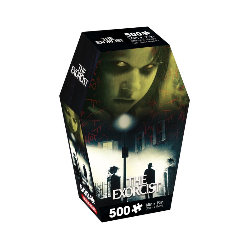 AQUARIUS The Exorcist 500pc Puzzle Coffin Box 500 Piece Jigsaw Puzzle Glare Free Precision Fit Officially Licensed Exorcist Merchandise Collectibles 14x19 Inches - Image 3