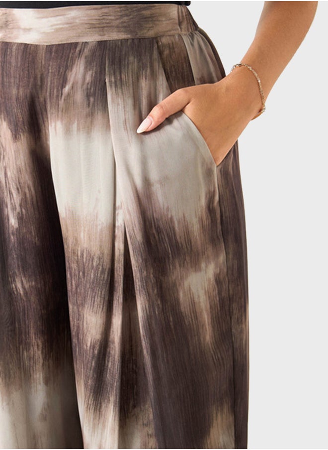 Iconic Printed Wide Leg Pants  - Image 3