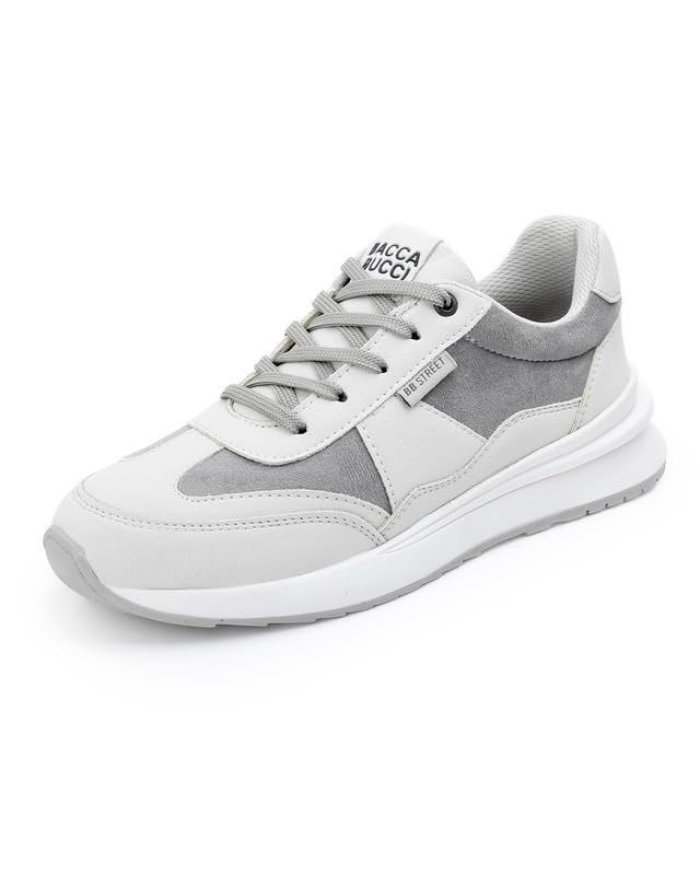 Bacca Bucci Tamra Low-Top Women's Sneakers White and Grey UK 8 - Image 1