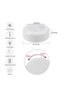 Y&D 4000K Dimmable Battery Powered Atmosphere Light with Remote Control for Kitchen Closet, Pack of 6  - Image 2
