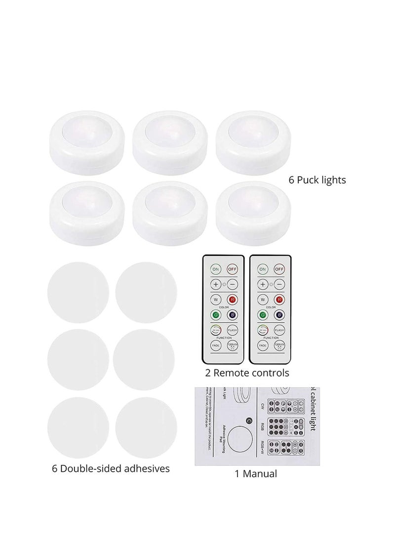Y&D 4000K Dimmable Battery Powered Atmosphere Light with Remote Control for Kitchen Closet, Pack of 6  - Image 4