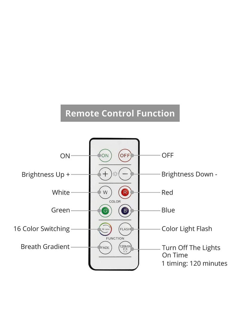 Y&D 4000K Dimmable Battery Powered Atmosphere Light with Remote Control for Kitchen Closet, Pack of 6  - Image 3