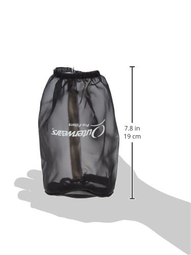 Outerwears Air Filter Wrap, Pre Filter, Round, 3.5 in Diameter, 6 in Tall, Top, Outerwears Logo, Polyester, Black, Each - Image 3