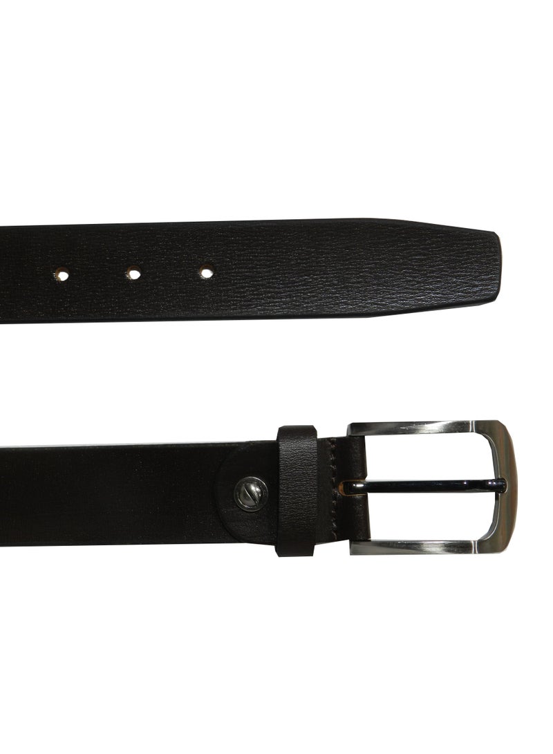 LAVERI LEATHER GENUINE LEATHER 35MM FORMAL AND CASUAL BROWN BELT FOR MENS - Image 5