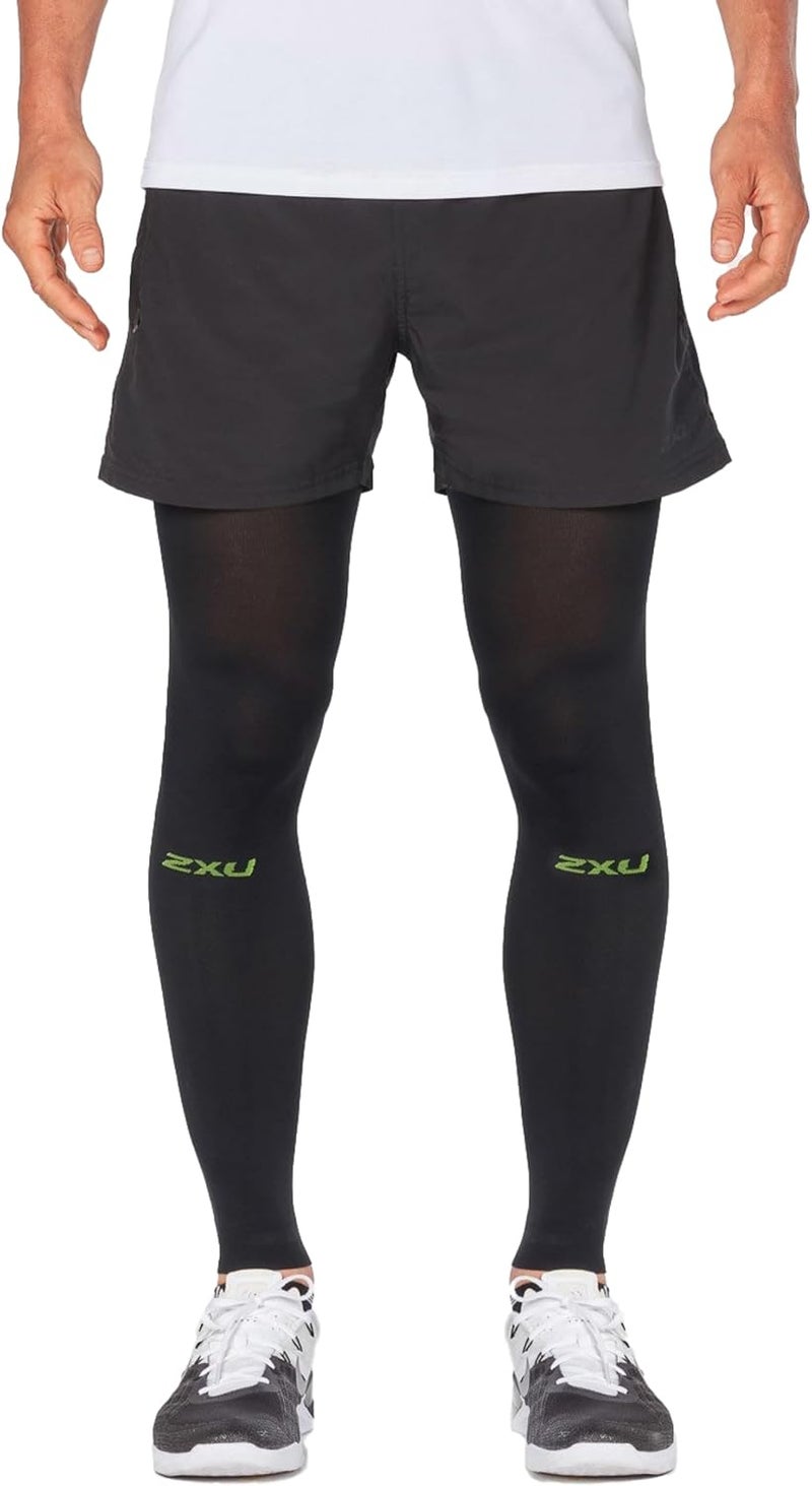 2XU Unisex Leg Sleeves Recovery Flex - Compression Calf Sleeves for Enhanced Recovery and Performance - Black/Nero - Image 1