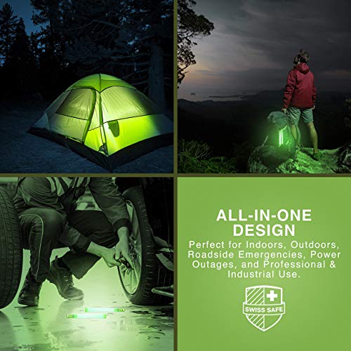 Swiss Safe Premium 6" Glow Sticks - Extra Bright, 12+ Hour Duration, Emergency Ready (Green 12-Pack) - Image 4