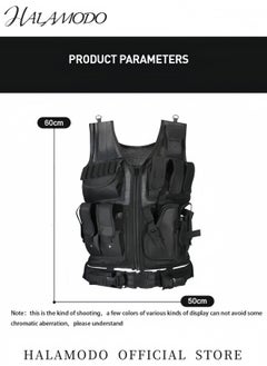 Multifunctional Tactical Vest Lightweight Breathable Mesh Polyester Sports Vest Combat Training CS Game Vest Outdoor Training Vest with Adjustable Belt & Shoulder Straps - pzsku/Z3FB8A8BDF16221220FC2Z/45/_/1732951585/ac6f0cfd-b665-47e1-b473-fd7cd298e963