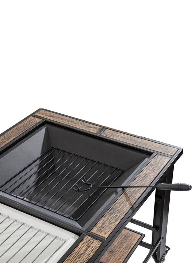 DPT Wood stove for heating Outdoor wood burning stove Black Size 112*61*59 Cm - Image 4