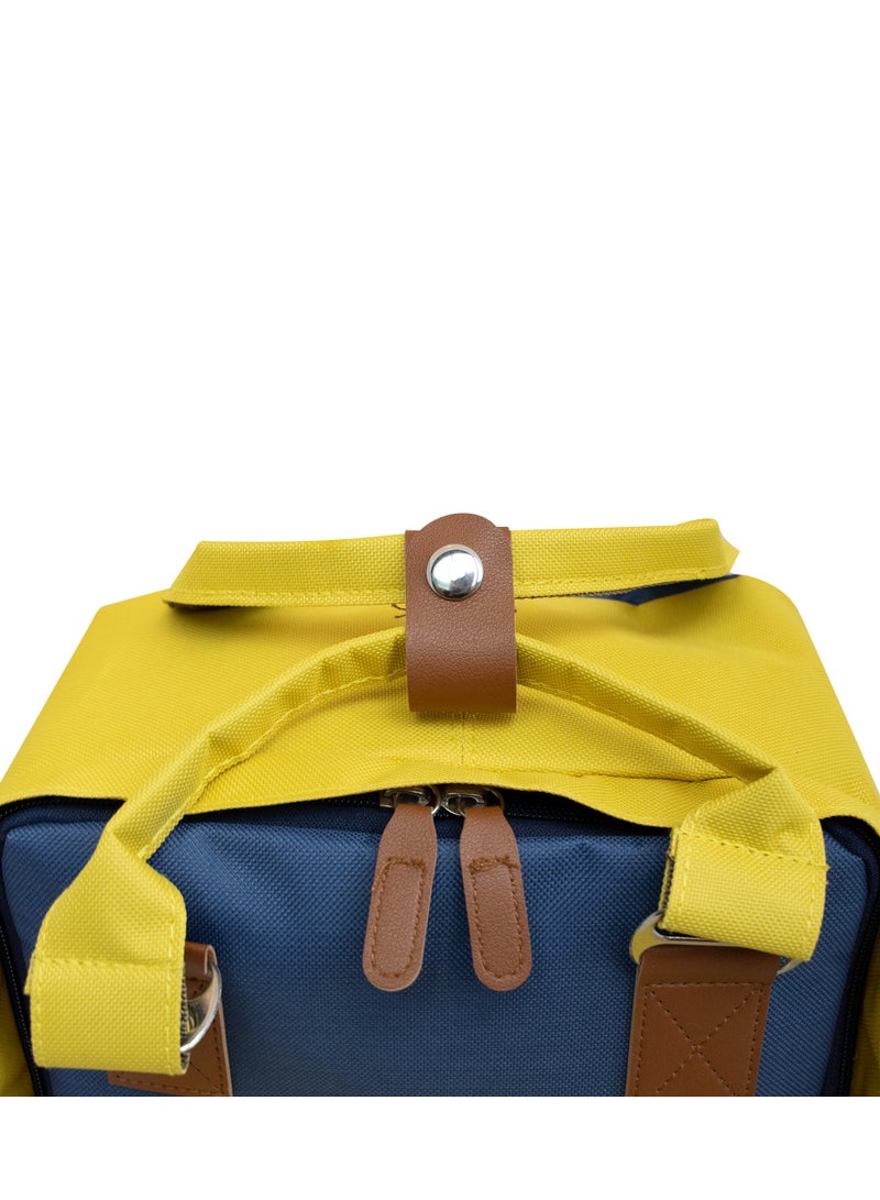 بيج ديزاين حقيبة ظهر للكمبيوتر المحمول للرجال والنساء، حقيبة كمبيوتر محمول مقاس 14 بوصة، مقاومة للماء، مضادة للسرقة، بسعة 10 لترات مع قسم مخصص للكمبيوتر المحمول، حقيبة ظهر للسفر مزودة بمنفذ شحن USB. - Image 4