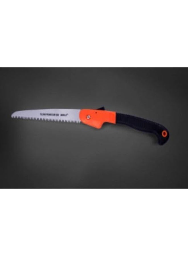 Emerald Folding Pruning Saw, Hand Held Design Jab Saw for T Gardening Camping Hiking PVC Bone Cutting Wood, Portable Survival Foldable Saw with Rugged Blade(7") Ergonomic Non-Slip Handle Security Lock - Image 4