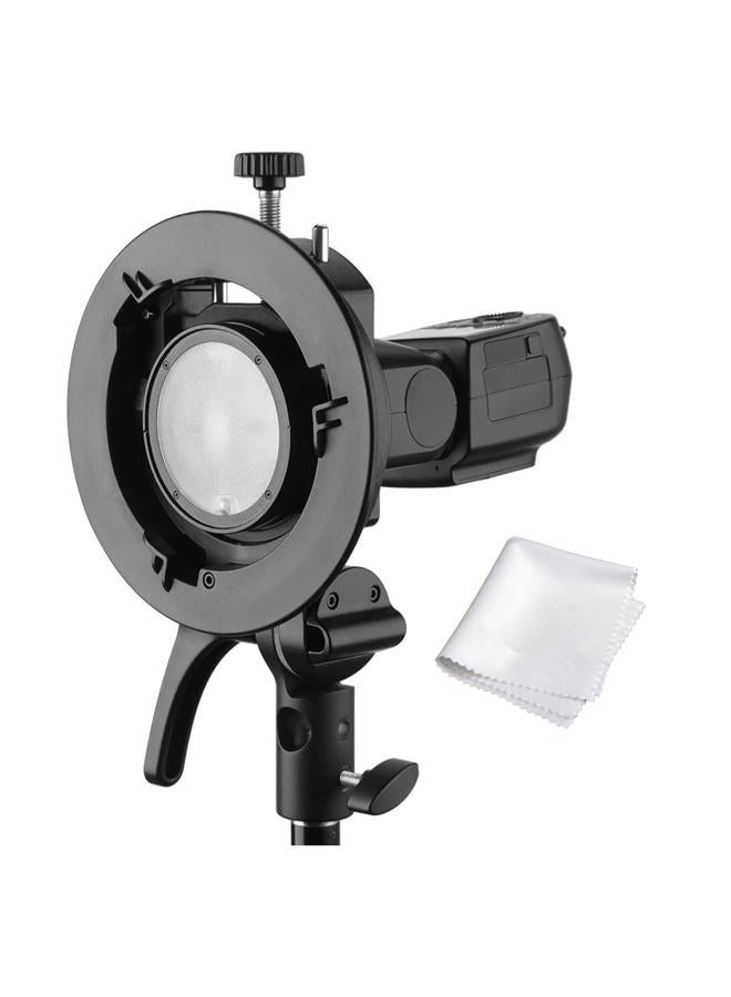 Godox S2 Bracket S-Type Speedlite Bracket Bowens Mount for Godox V1 AD200Pro AD400Pro AD200 and Other Flashes, Precise Tilt Control, Large Handle, Integrated Umbrella Mount - Image 1
