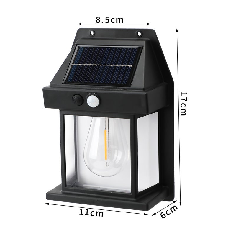 Solar Wall Light Outdoor Garden Lamp Waterproof Street Lighting for Balcony and Patio