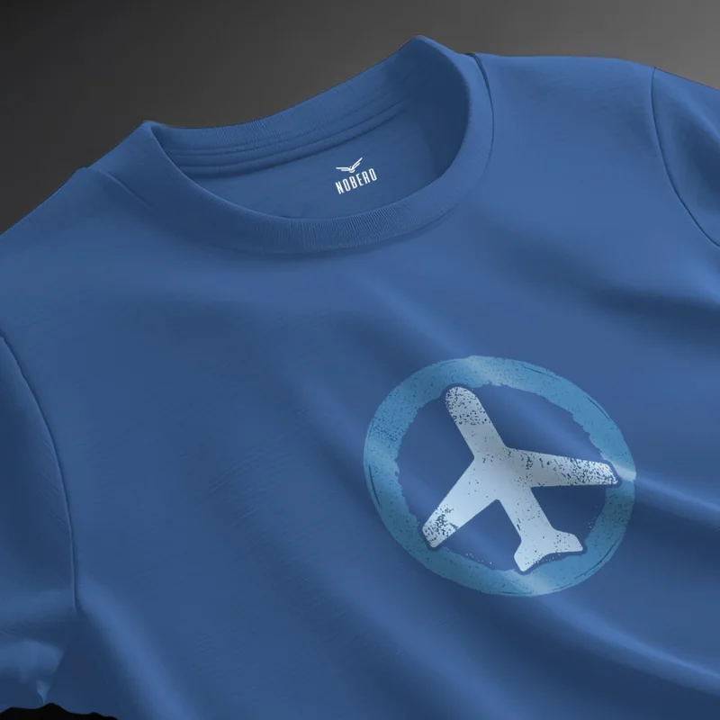 نوبيرو Men's Marine Cotton Regular Fit T-Shirt