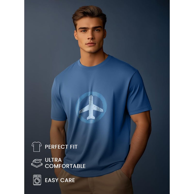 NOBERO Men's Marine Cotton Regular Fit T-Shirt - Image 5