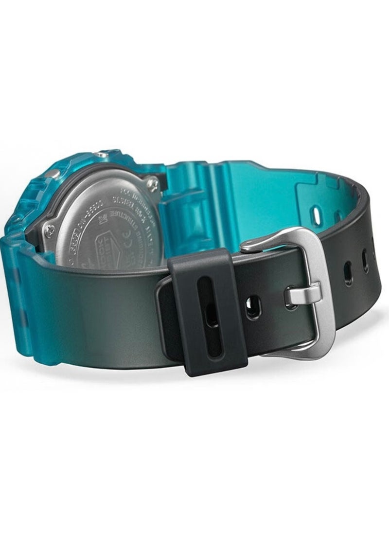 CASIO - octagonal sports waterproof and shockproof watch GA-5600 bule black - Image 1