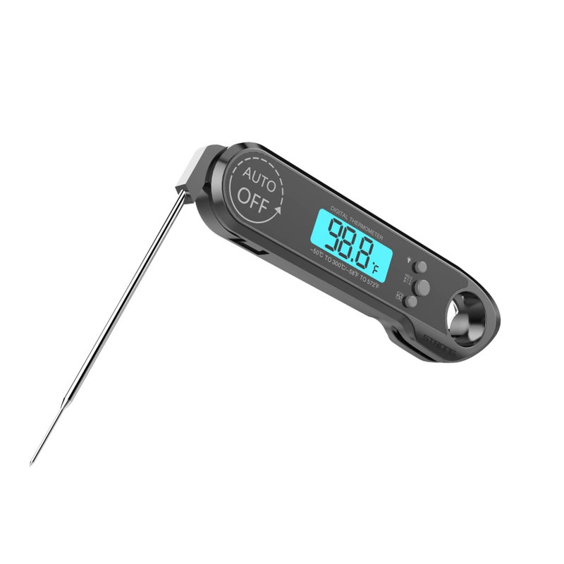 Meat Thermometer Instant Read Digital Fast Food Thermometer with Backlight Calibration Bottle Opener IP67 Waterproof Kitchen BBQ Thermometer - Image 3