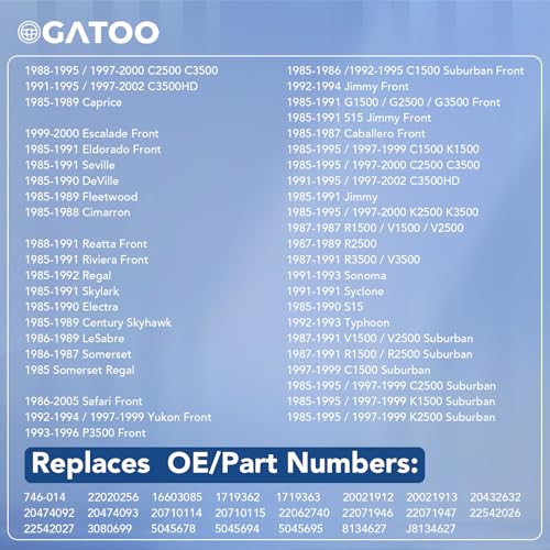 OGATOO Power Door Lock Actuator Fit for Chevy Tahoe Blazer Suburban K1500 K2500 C1500 C2500 Astro S10 Cadillac Escalade GMC Yukon Jimmy Buick 1985-2005 - Image 3