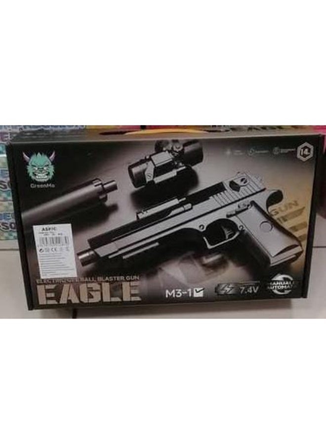 إيجل مسدس لعبة خرز مائي EAGLE اسود اوتوماتيك - Image 2