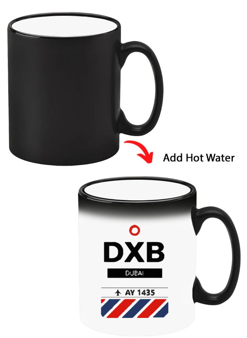 Theodor Color Changing Heat Sensitive Ceramic Mug, Image Revealed When HOT Liquid is Added! DXB Airport - Image 1