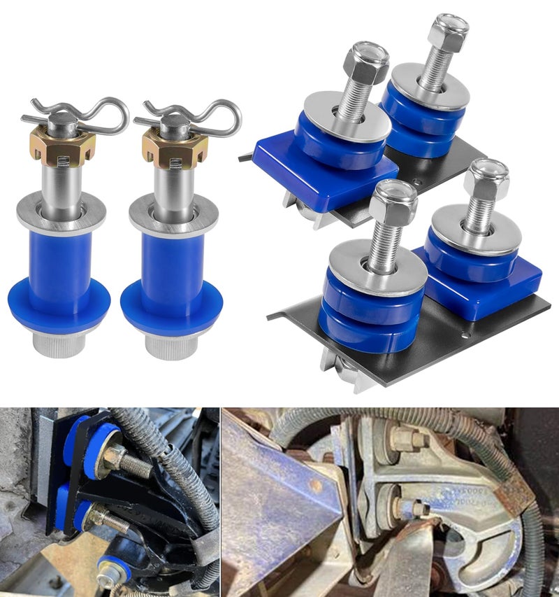 Camoo for Peterbilt 13-04154 13-04164 Hood Hinge Pivot Mount Bushing Bolt Set,Replaces ATRO HM75-66154 & HM75-66164,for Peterbilt 379 378 377 Engine Hood Accessories - Image 1