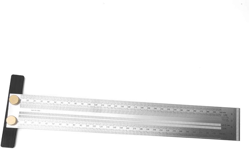 Stainless Steel Scribing Ruler 400mm Precision Measuring Tool for Engineering Drafting - Image 3
