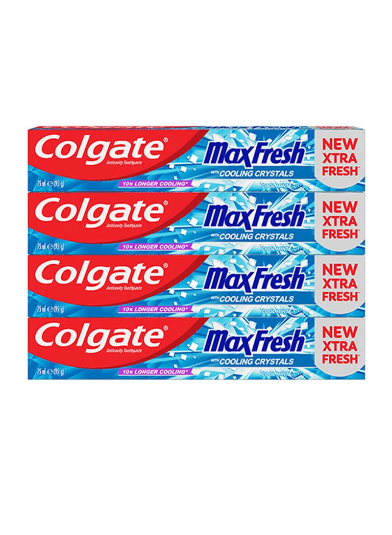 Colgate 4-Piece Max Fresh Toothpaste Cool Mint Set